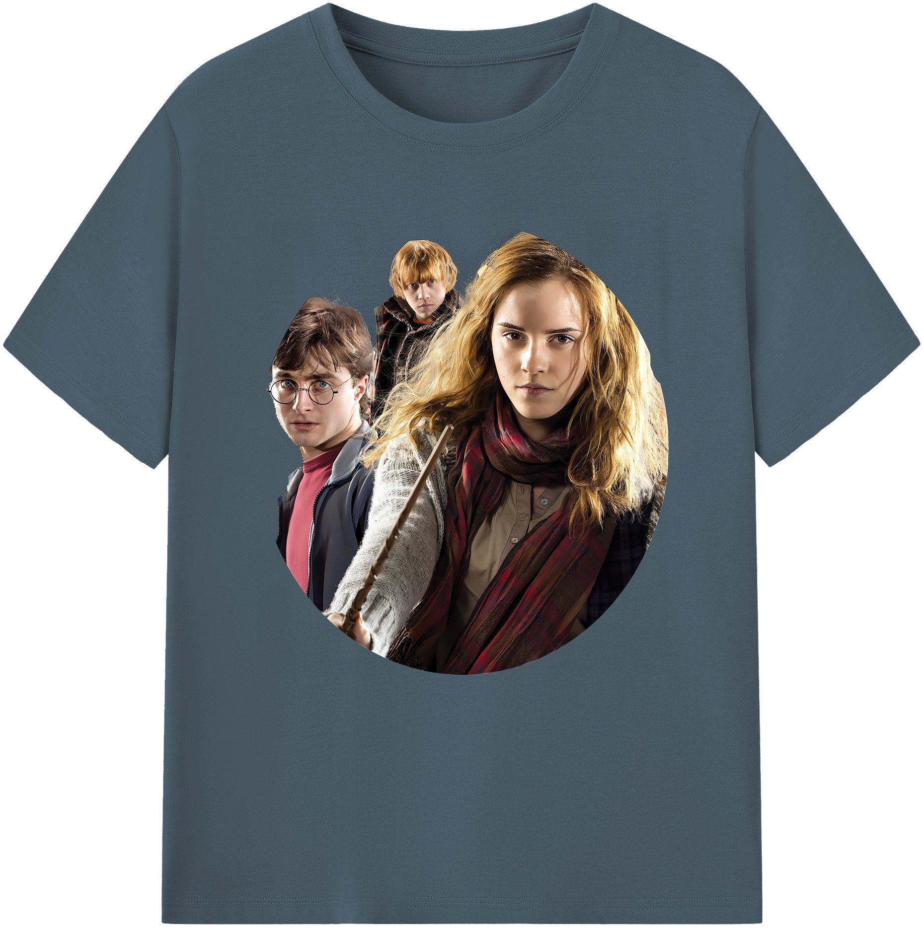 （画像用） Harry Potter ハリー・ポッターシリーズ 綿100％半袖Tシャツ（フロントプリント）
